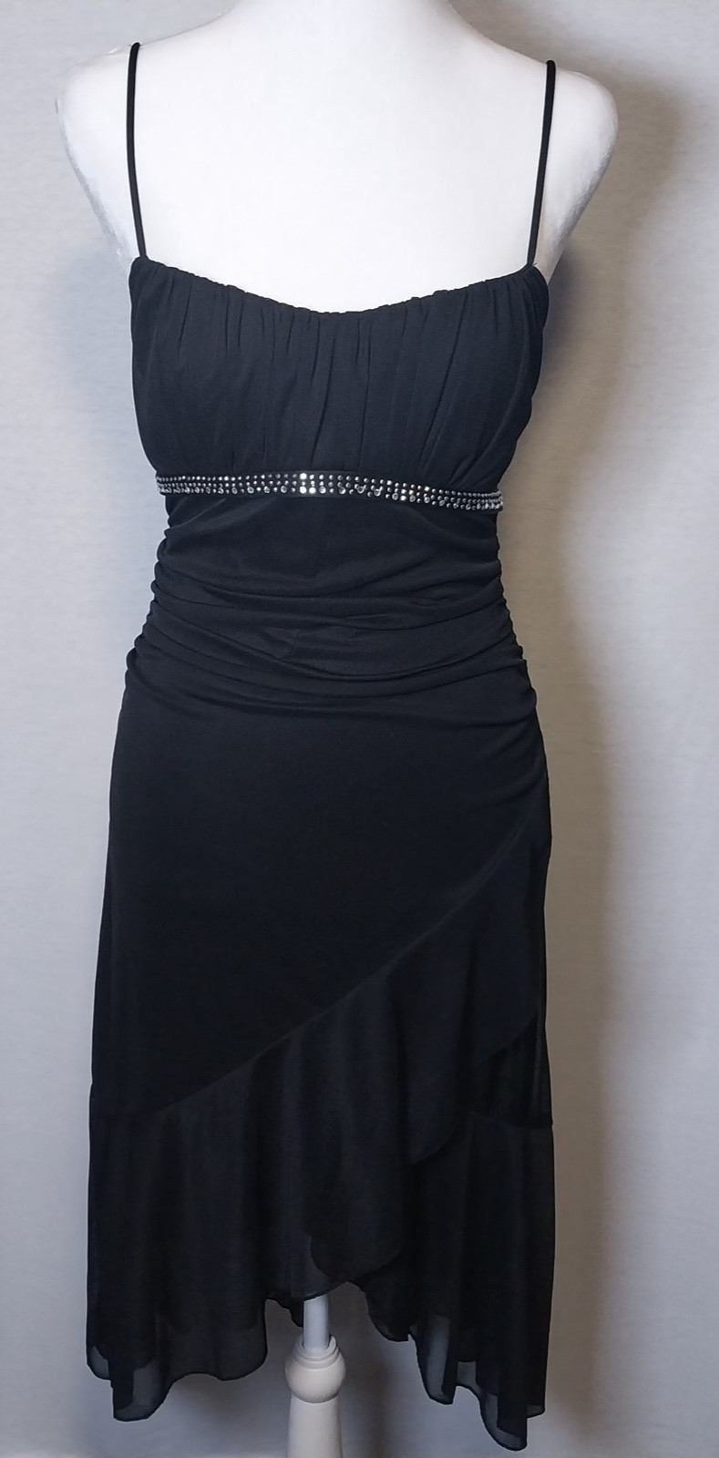 Ruby Rox Y2K Womens Black Dress Small Whimsigoth Fairy Goth 90s Rhinestone