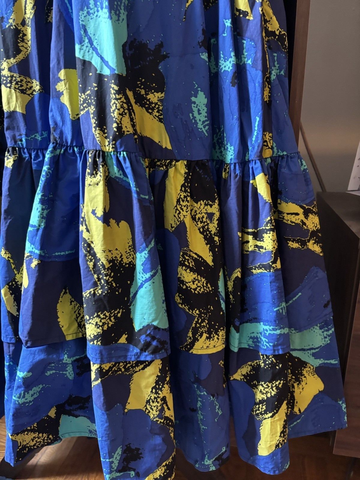 Christopher John Rogers for Target Blue V-Neck Flutter Sleeve Maxi Dress 10