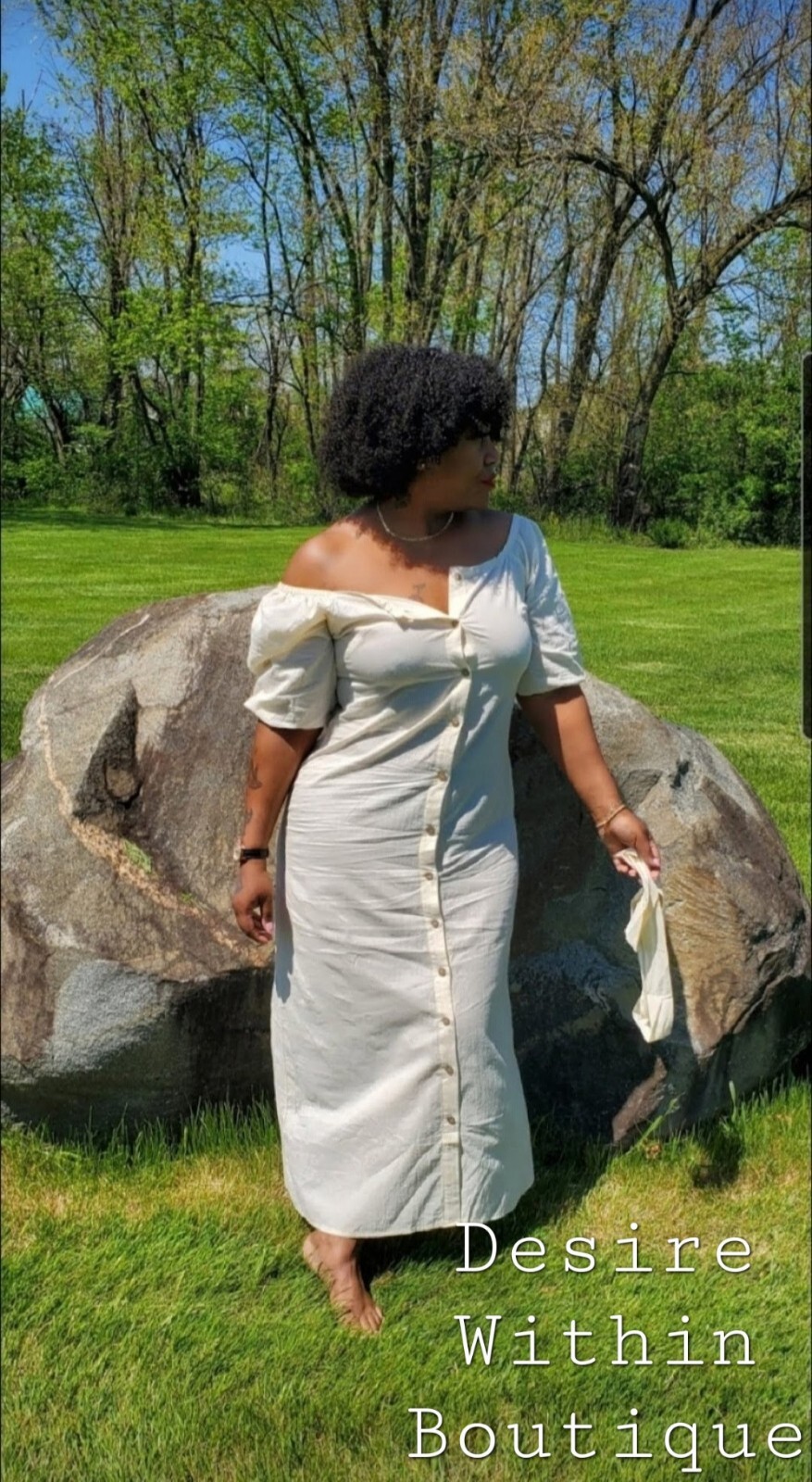 Flattering Button Down Lightweight Maxi Dress. One Color Size S,M,L,XL,2x