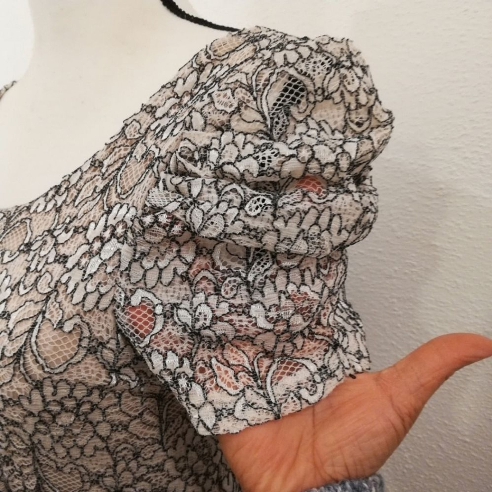 One Clothing Textured Lace Mini Dress