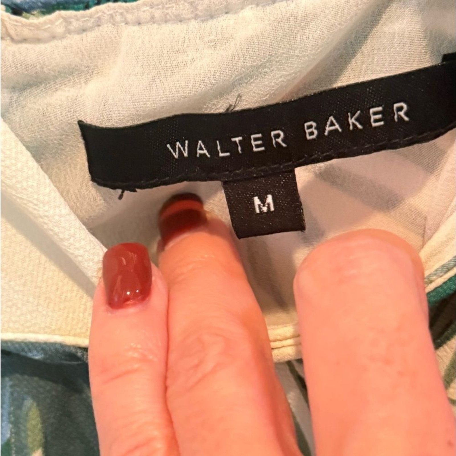 Walter Baker size medium leaf ruffle dress