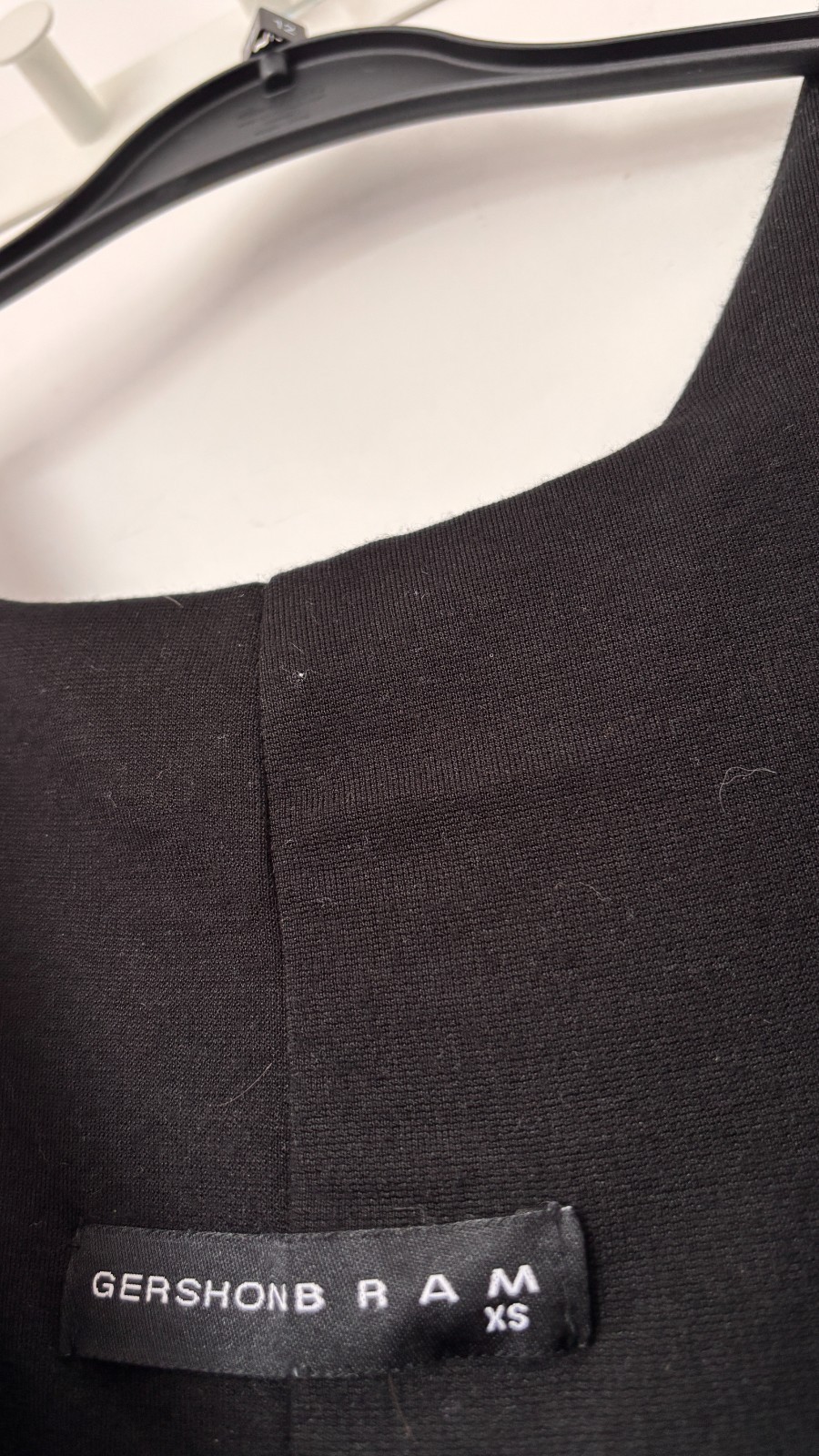 Gershon Bram Maxi Dress XS Black Ribbed Stretch Sleeveless Luxury VGC 67%Vis