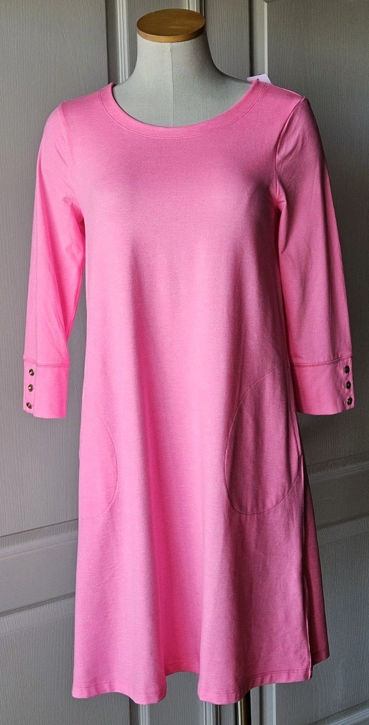 NEW $178 Lilly Pulitzer S Small Solia Heathered Soleil Pink Dress UPF 50 NWT