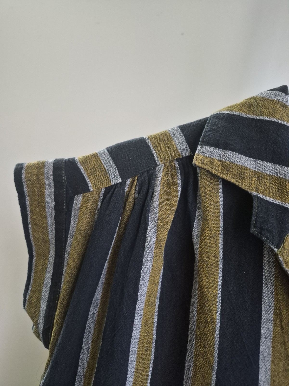 Effortless Elegance: Saint Geraldine 100% Cotton Striped Tunic Dress S
