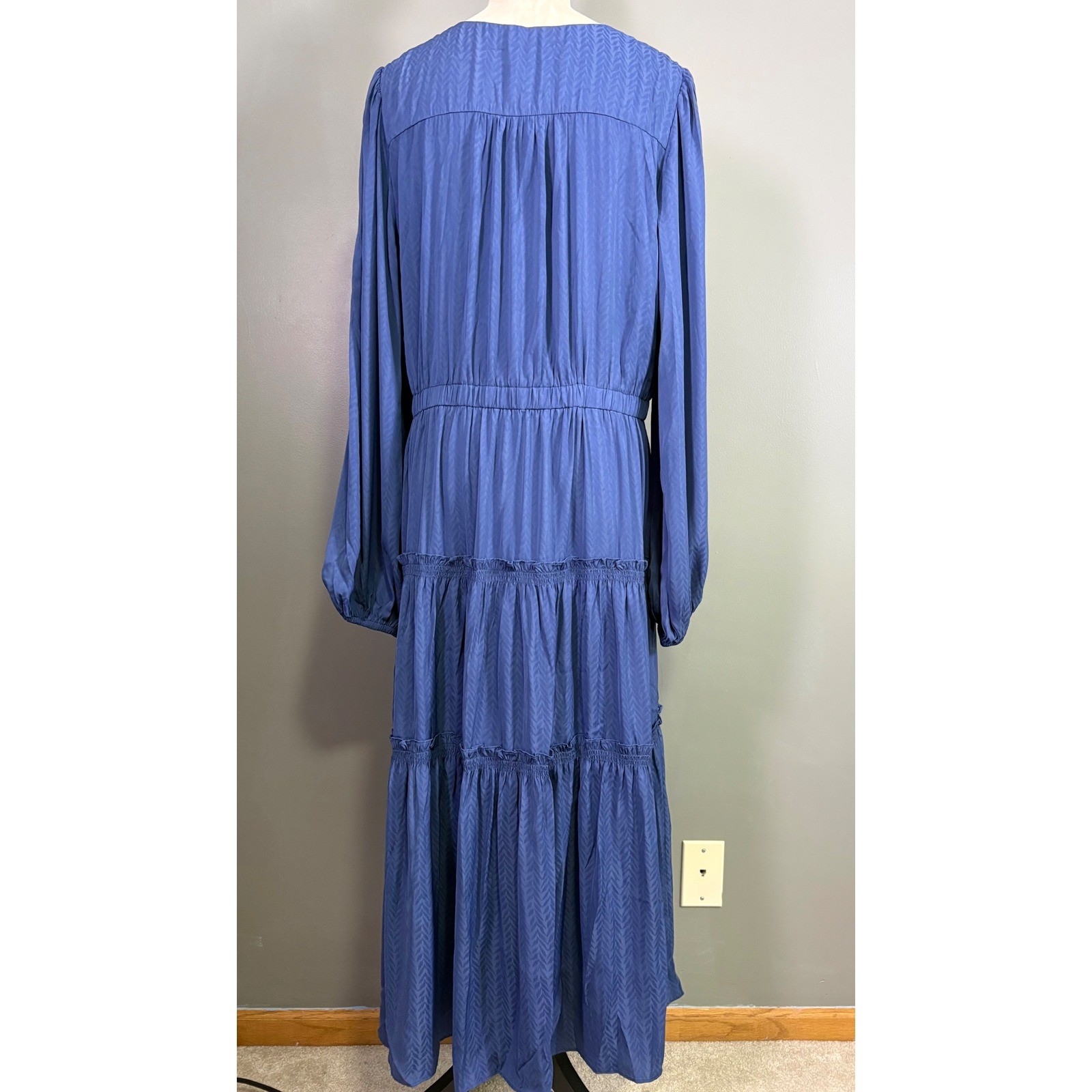 NWT Current Air Tiered Maxi Dress XL Boho Chic Coquette Ruffle Coastal Cowgirl