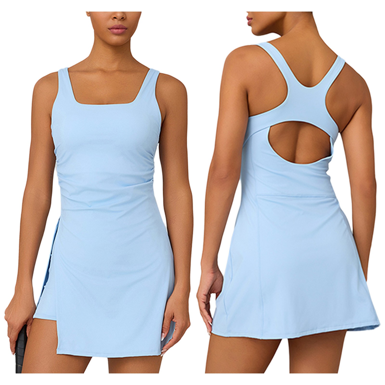 Women’s Golf Dress Stylish Sport Skort Elastic Tennis Skirt Outdoor Modern