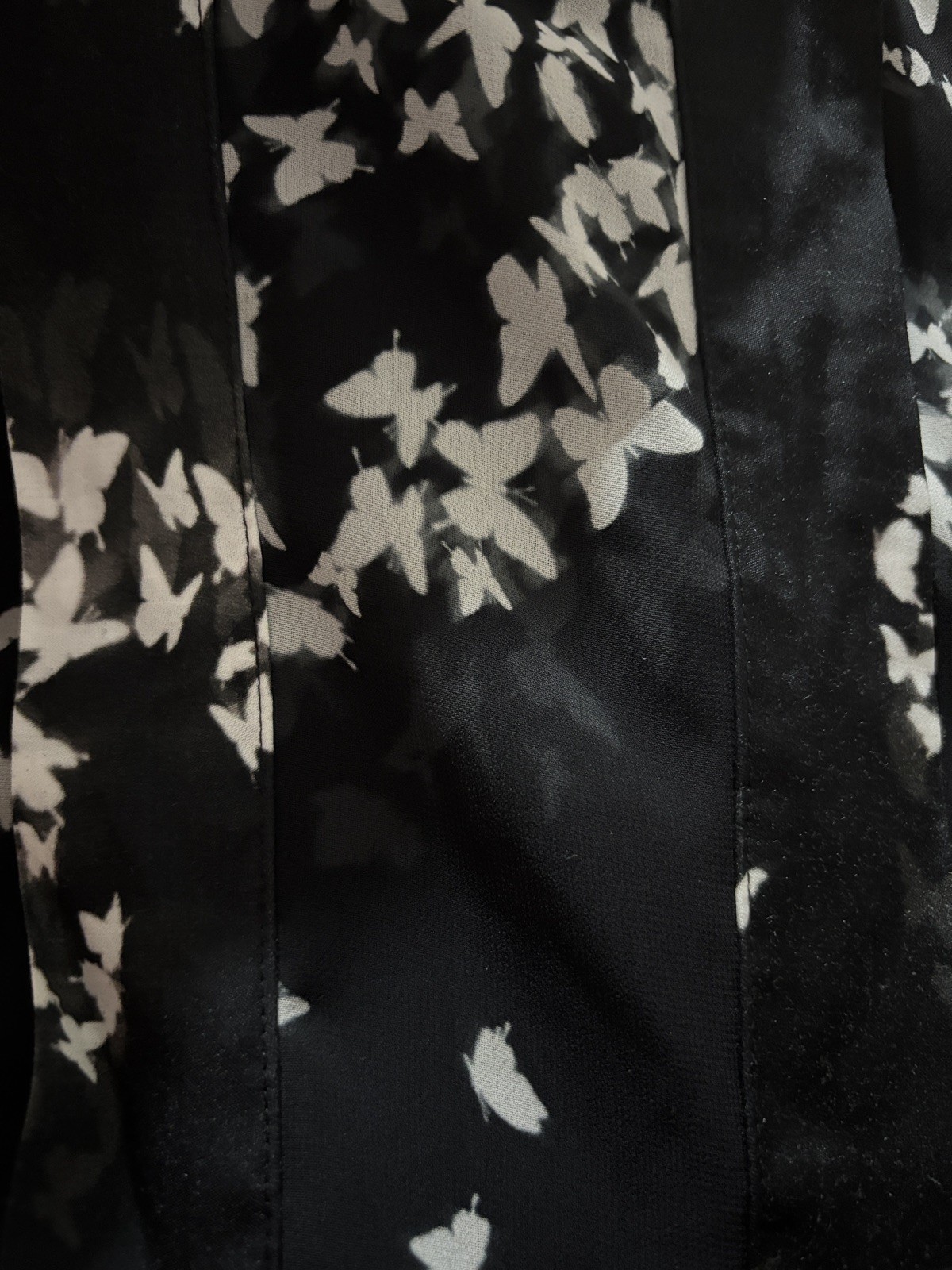 All Saints Fleur Orsino Butterfly Black Dress UK14 US10