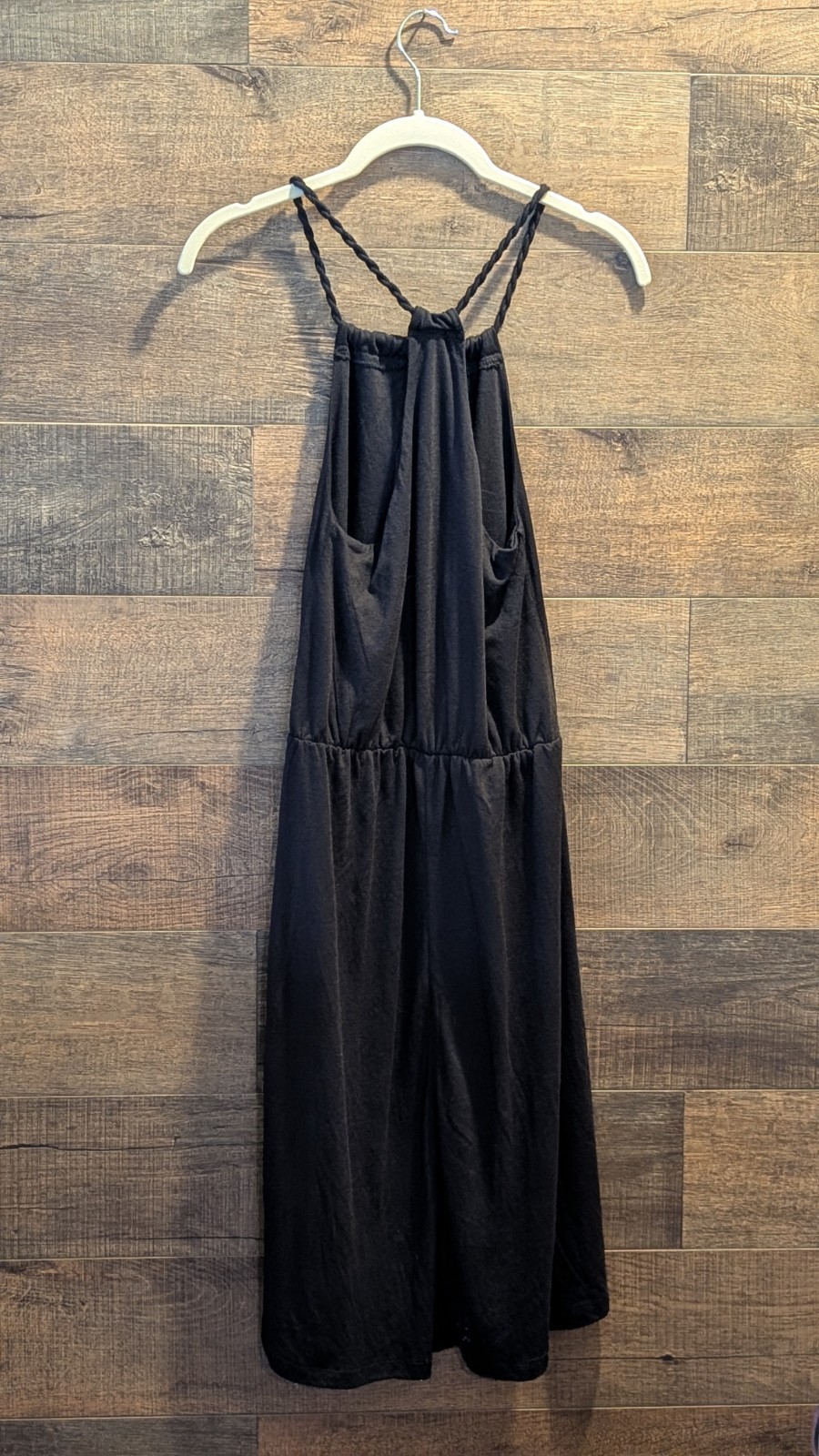 Chicka-D Mini Hi/Lo Black Twisted Strap Dress Baylor University BU Bedazzled NWT