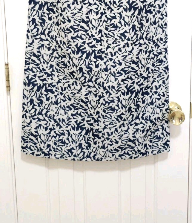 Womens Joe Fresh A Line Sleeveless Sheath Dress Small Blue Gray Side Zipper EUC