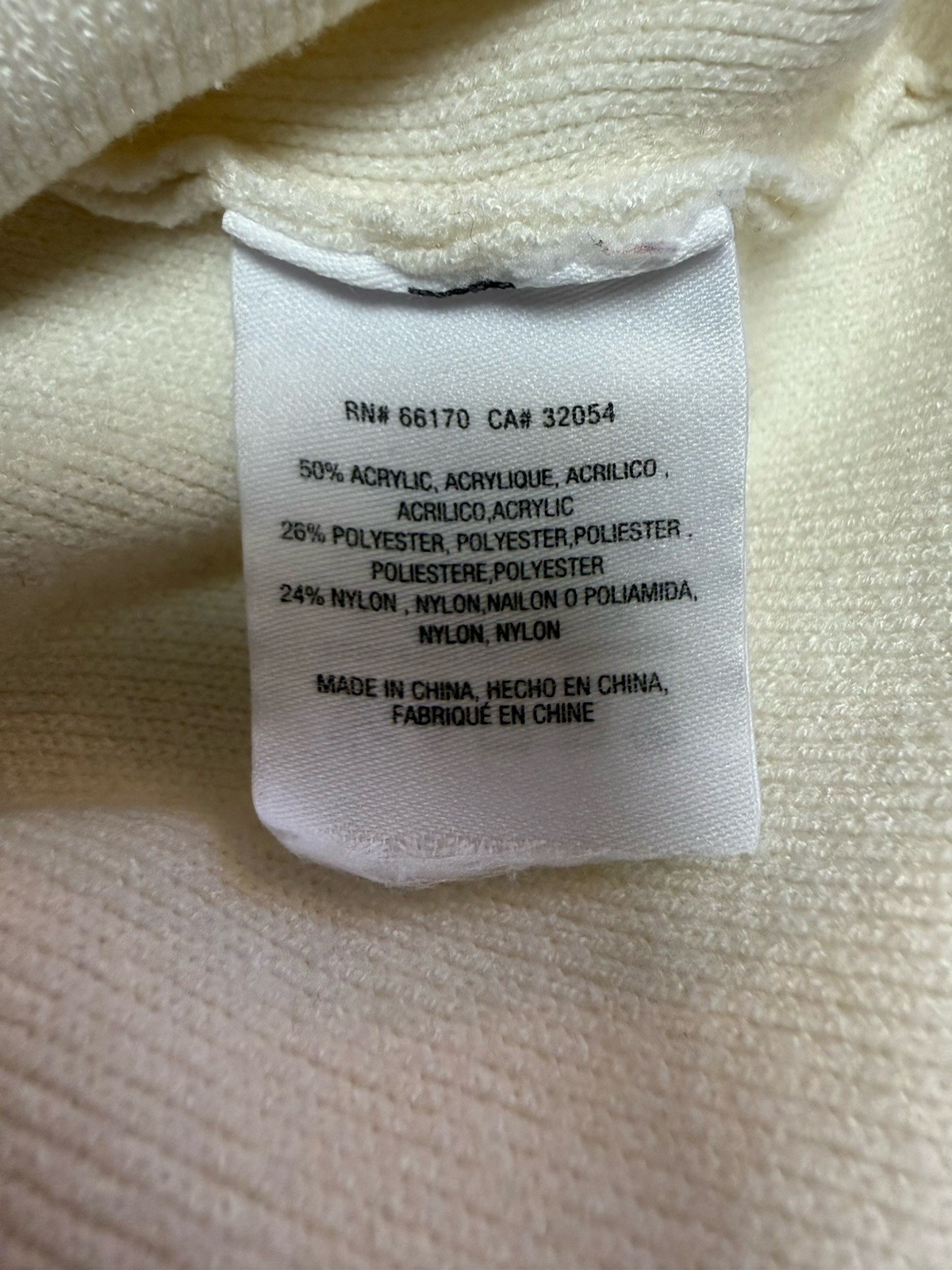 Moth Anthropologie Chester Dress Medium Ivory Off White Sweater Bell Sleeve