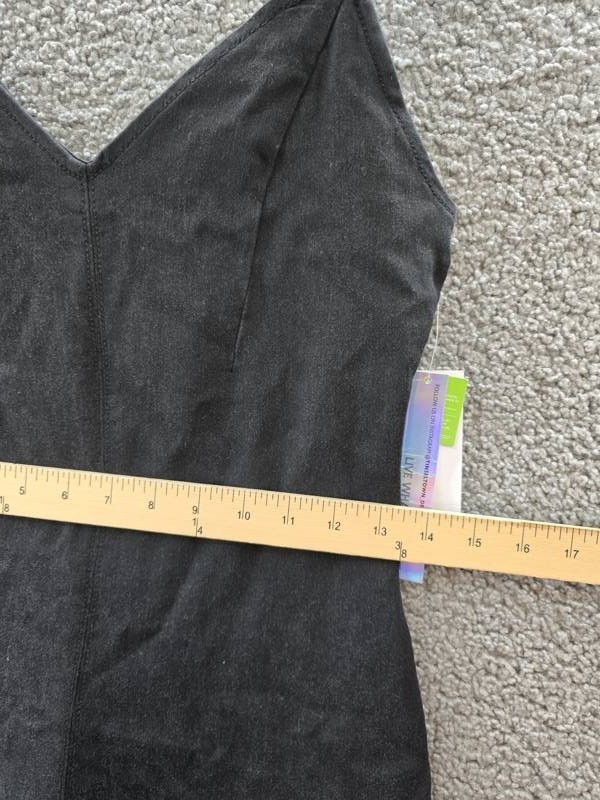 Tinseltown Sleeveless Cargo Bodycon Dress Juniors M Washed Black Zip Closure