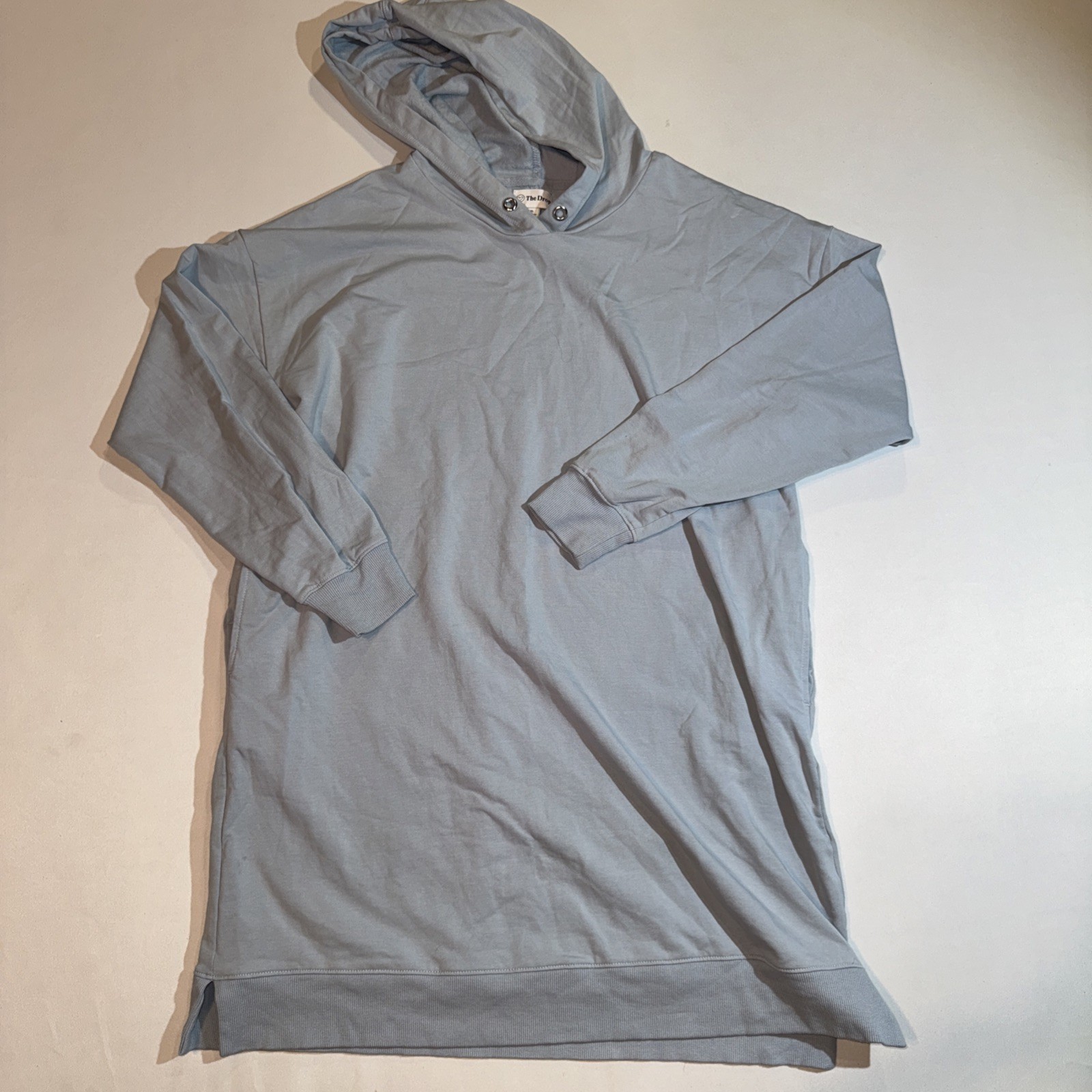 NEW The Drop Blue Claudia Hoodie Stretch Sweater Dress Oversize Long XL, Leisure