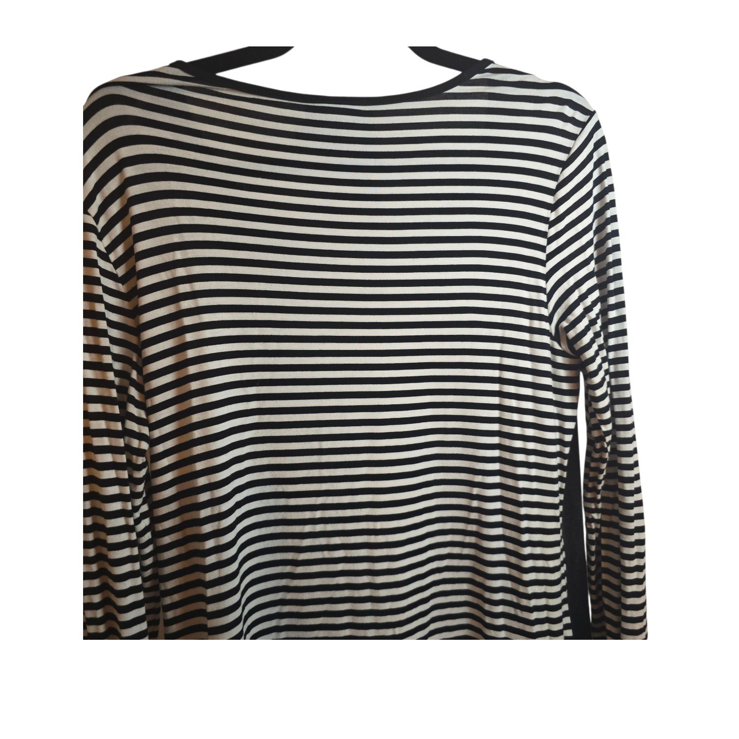 Simon Chang M Smart Clothes Tunic Black Stripe Neon Abstract Long Sleeve Urban