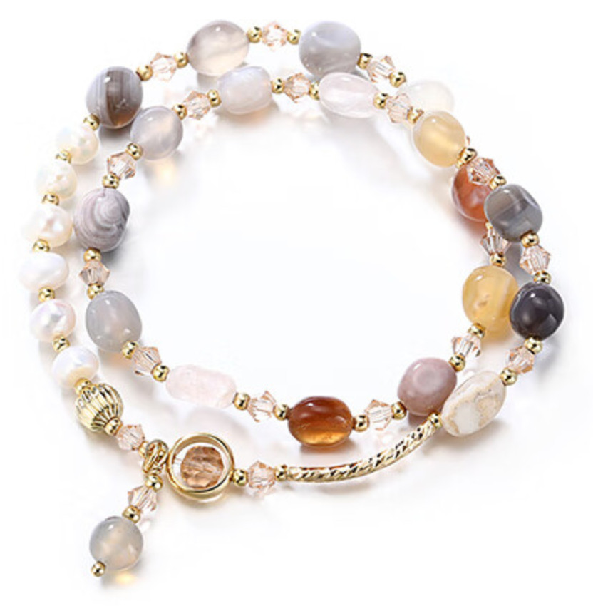 Bracelet with varied precious stones, perfect gift for her
