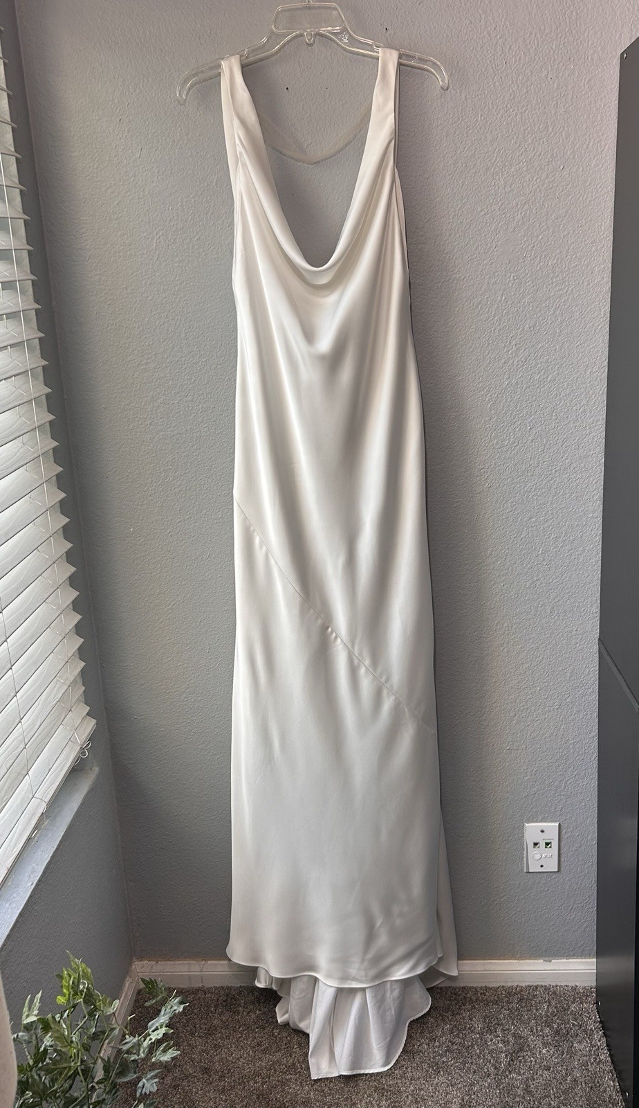 NEW NOEL & JEAN Katie May Muse Gown Ivory XL Satin Open Back Bridal *See Pics
