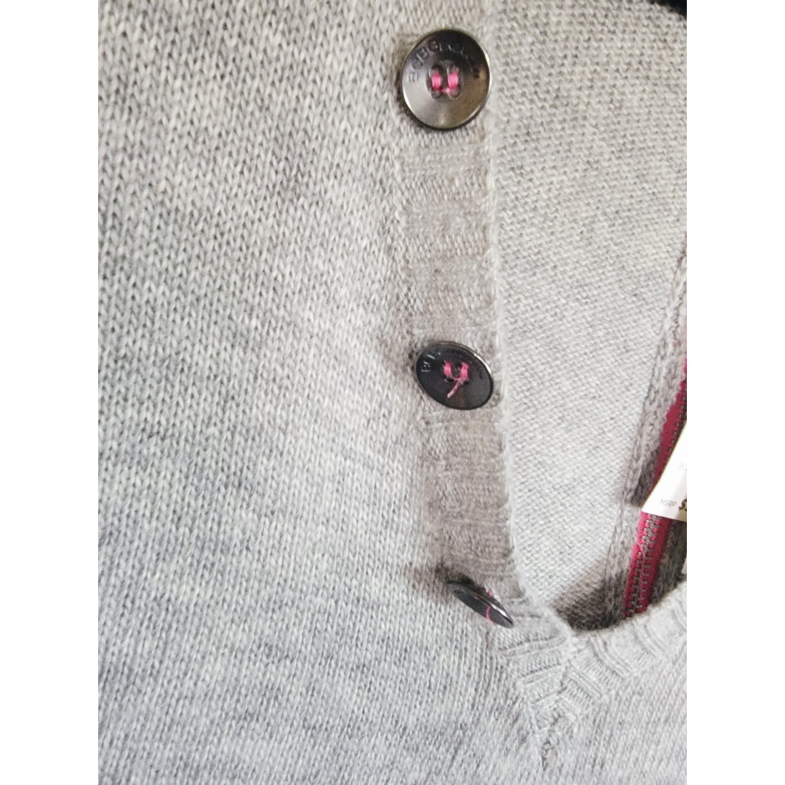 BCBGeneration S Heather Grey V-Neck Sweater Dress Drape Cozy Small NWT RV $98