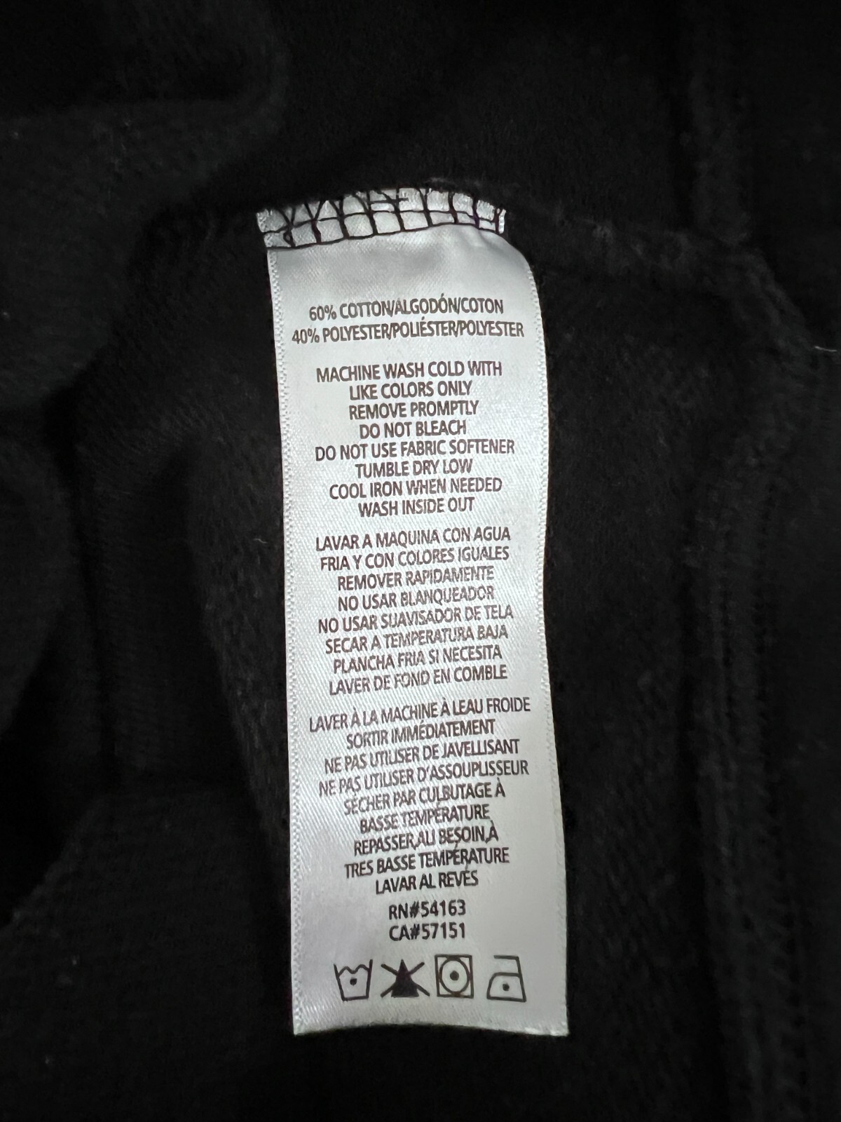 Calvin Klein Jeans Black Monogram Sweatshirt Hoodie Dress Sz L