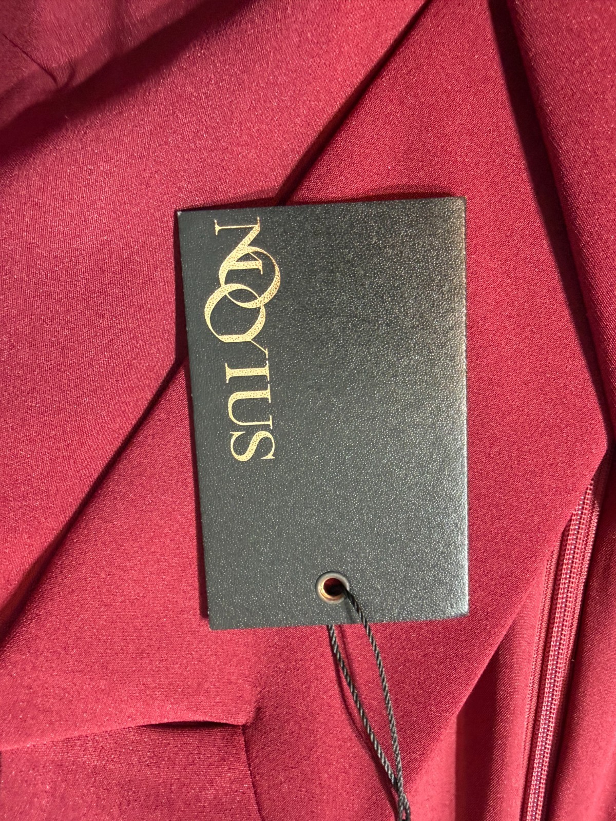 Mooyius Burgundy Blazer Wrap Dress Belted Asymmetrical Pencil Silhouette Size M
