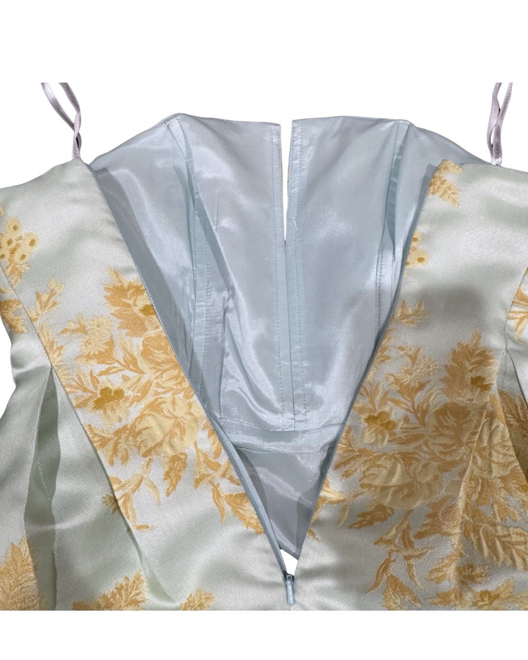 Zimmermann Valiant Inverted Brocade | Mint & Yellow | Size 0