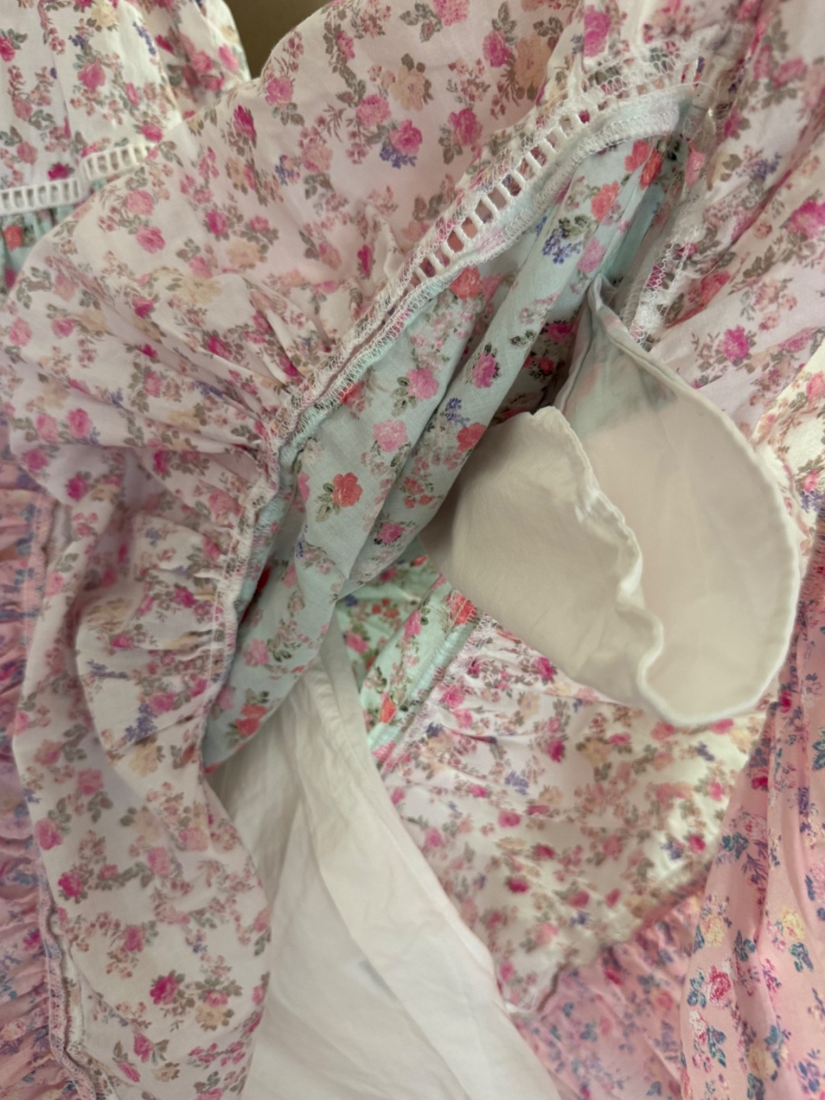 NWT LoveShackFancy x Target Camille Dress Pink Floral Sleeveless XXS 0 2 Cotton
