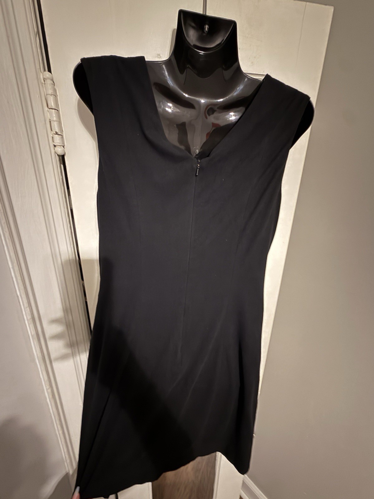 Black Halo Textured Snake Print Criss Cross Front Sheath Dress Black 4
