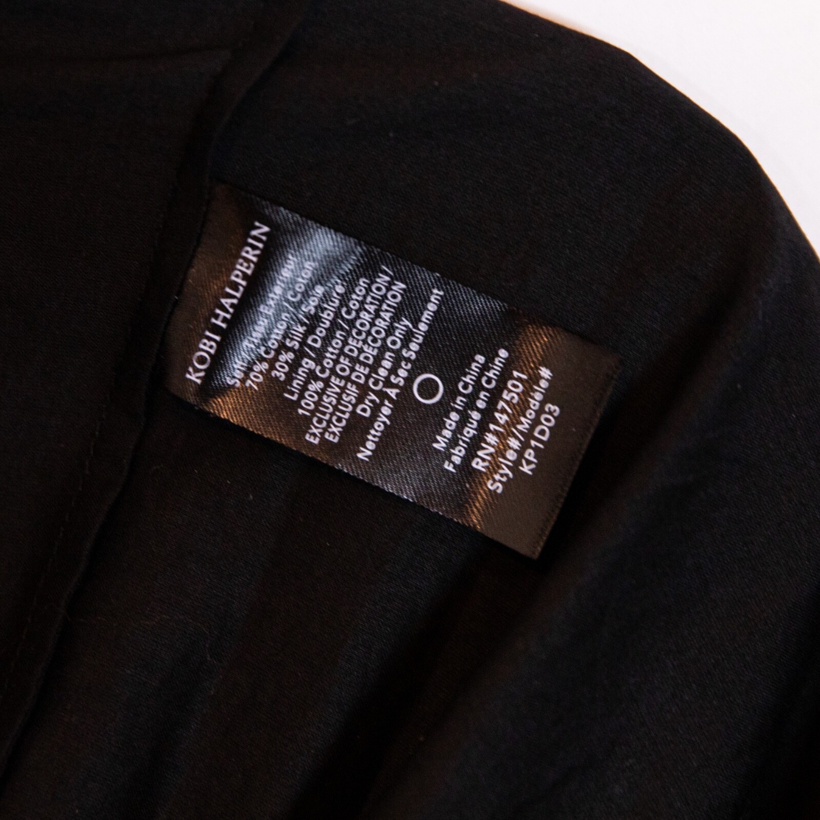 NEW Kobi Halperin Sasha 3/4 Sleeve V Neck Tiered Pullover Midi Dress Black Small