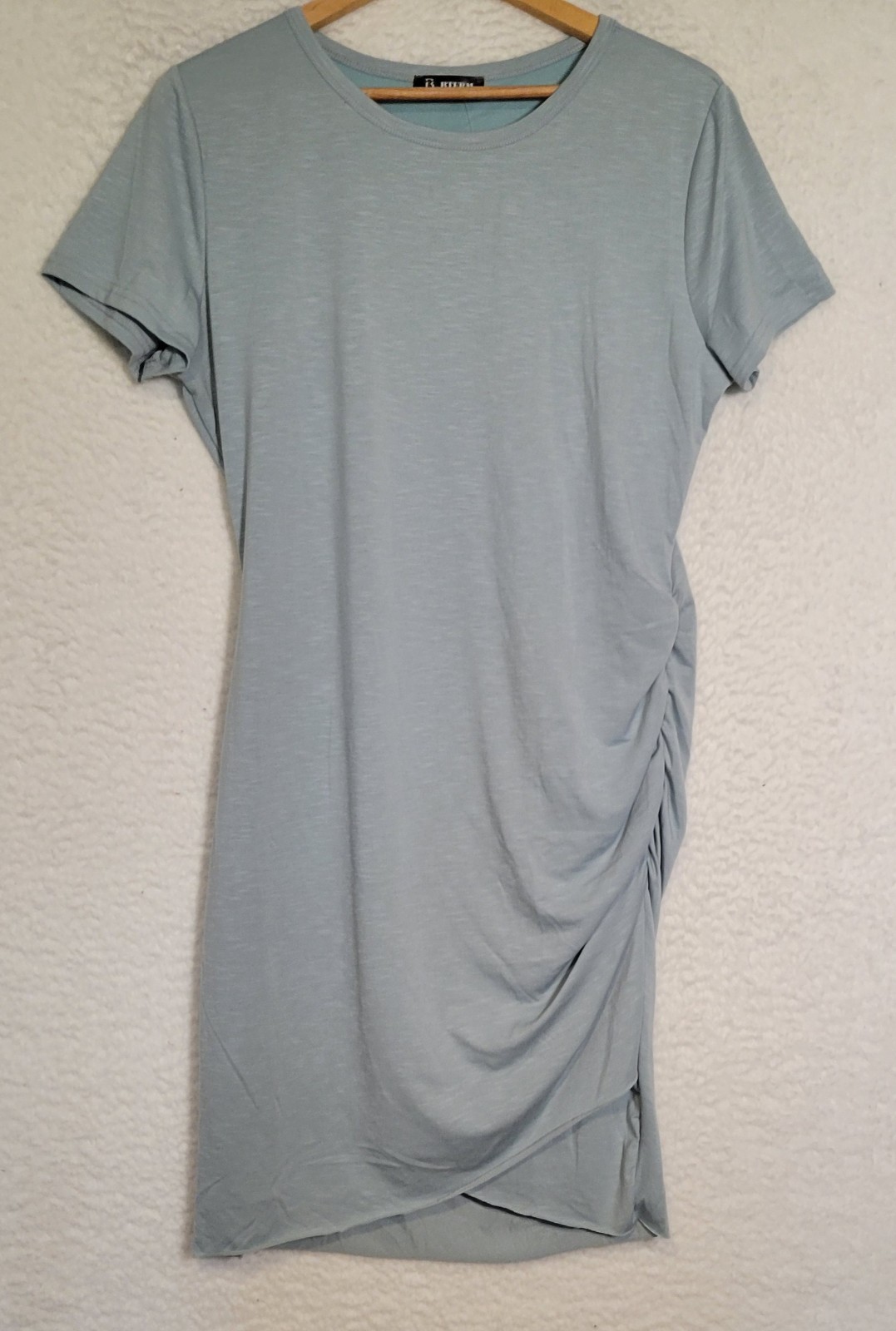 BTFBM Womens Short Sleeve Dress Size L NEW NWT Layered Lined Bodycon Green 1706