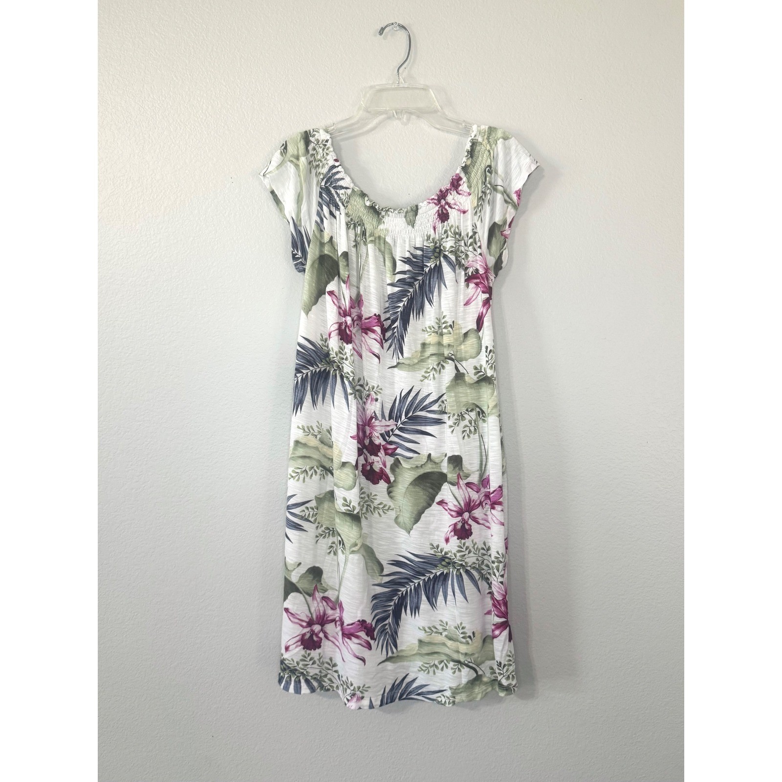 Tommy Bahama Tropical Floral Off Shoulder Shift Dress Size Medium