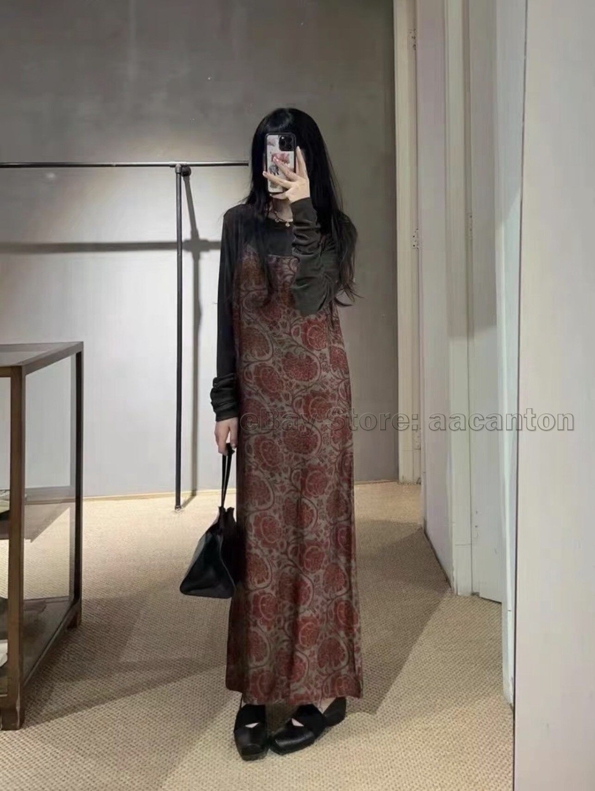 2026 UMA WANG Early Spring Backless Long Halter Dresses Halter Dress Skirts New