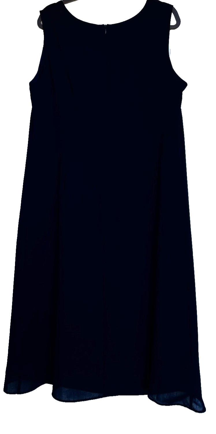 ARC 2-Piece Elegant Sheath + Sheer Rhinestone Accent Top 1X Black Polyester