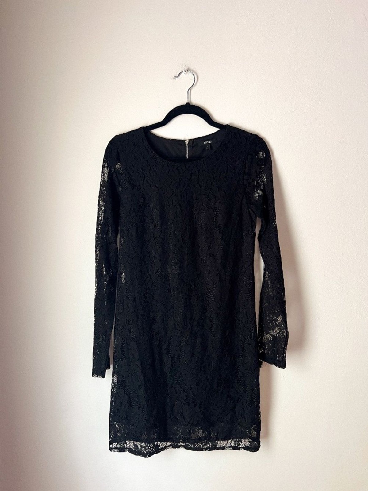 Apt-9 Women’s Black Dress Long Lace Sleeves Whimsigoth