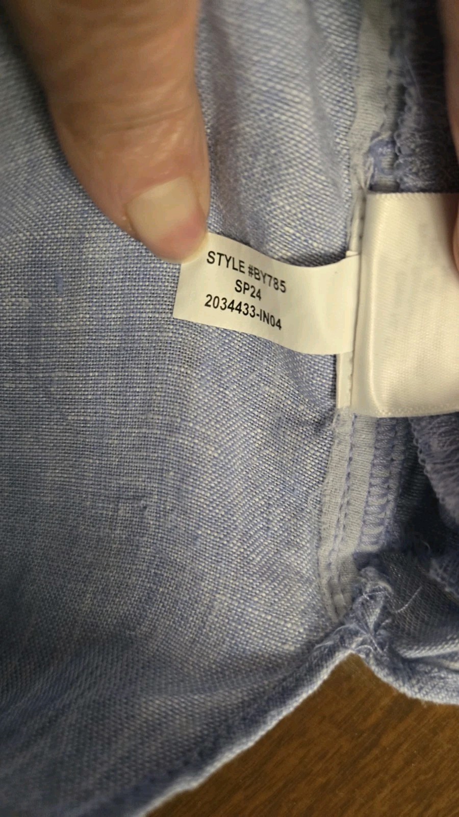 J.CREW Sz XSP Classic Button Front Shirt Dress 100% Linen Blue Preppy, Short Slv
