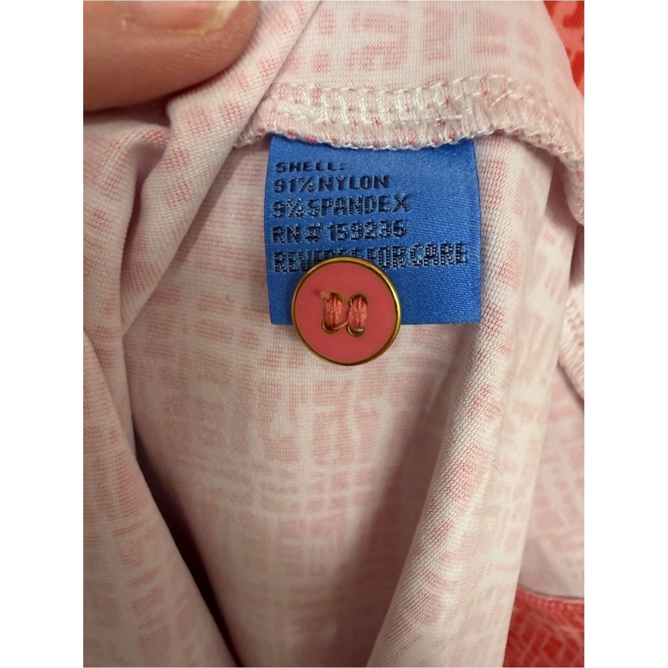 J McLaughlin Lawrence Dress in Cross Hachure Coral/Light Coral Catalina size L