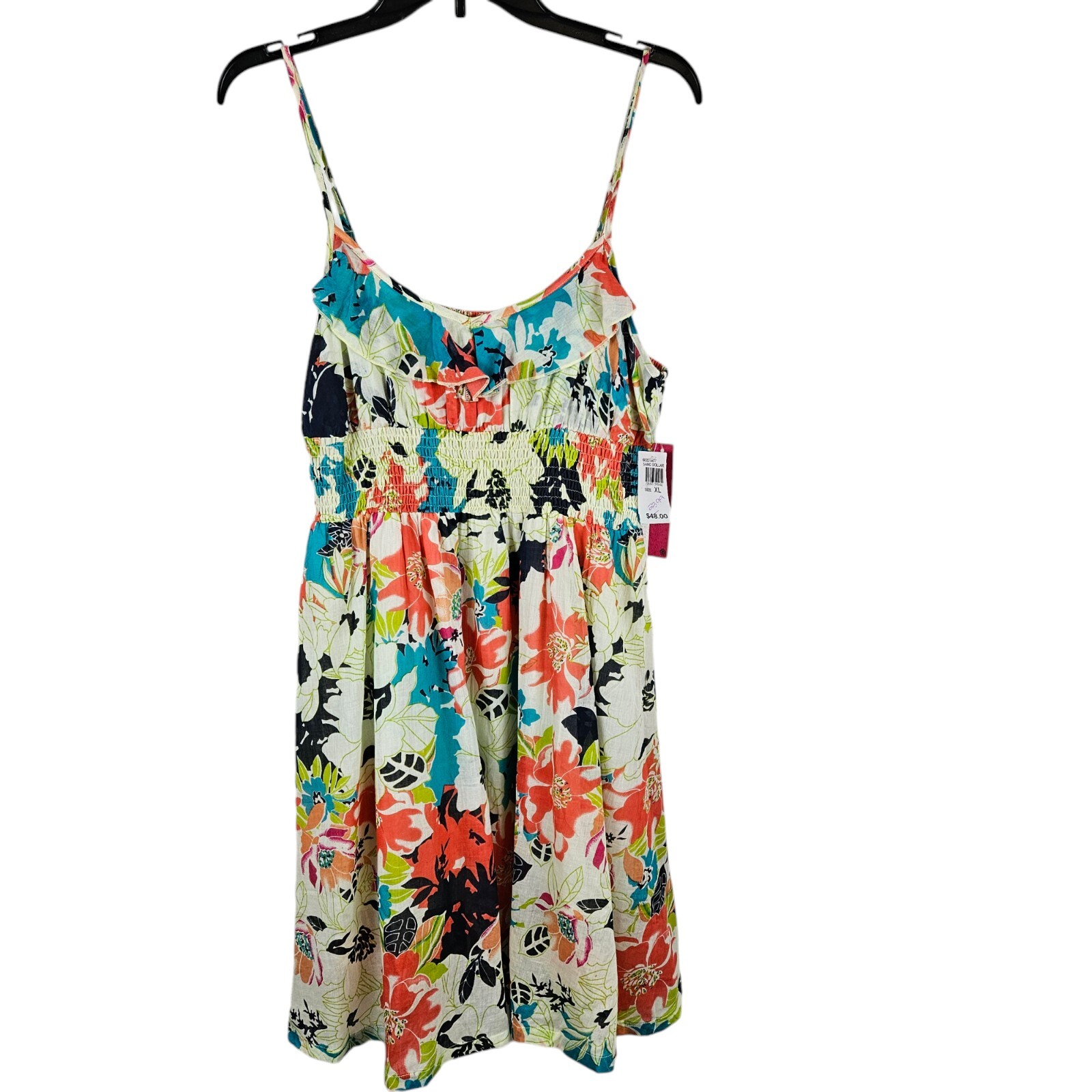 Energie Womens XL Floral Sundress NWT Slight Color Transfers