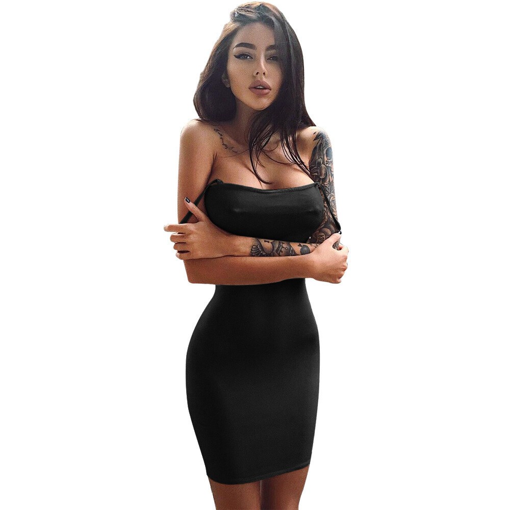 Women Bandage Bodycon Casual Sleeve Evening Party Cocktail Club Long Mini Dress