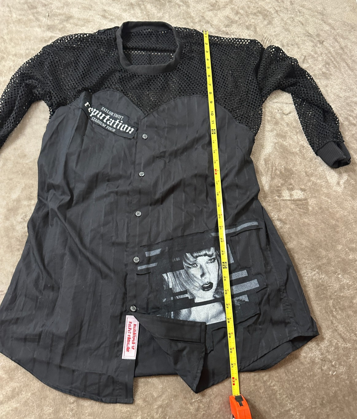 Custom Taylor Swift Dress, Size Large L, by Velvet Familiar, Reputation Tour