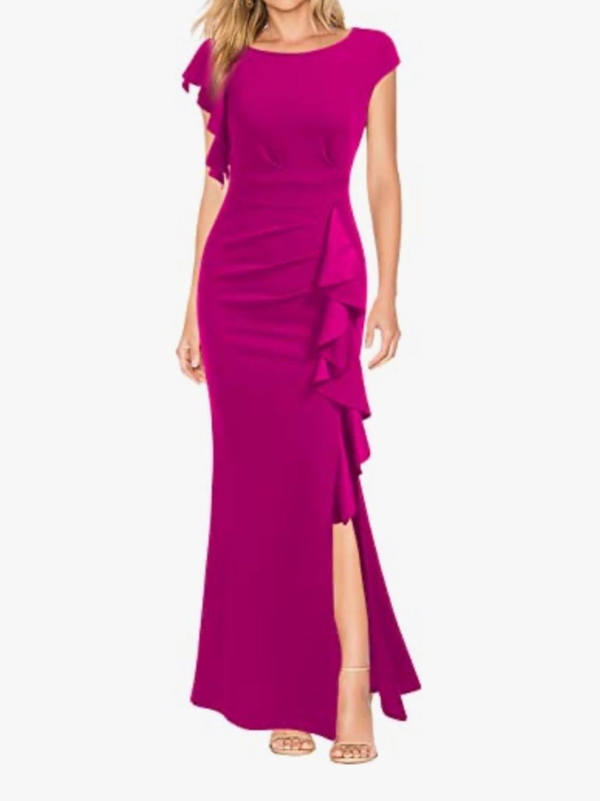 NWT WOOSEA Women’s Split Bodycon Mermaid Evening Cocktail Long Dress Small