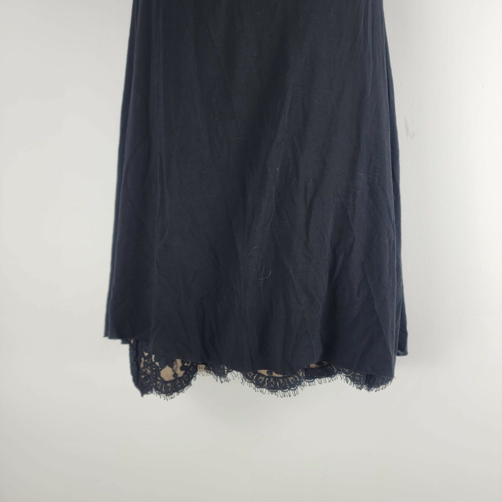 Bailey 44 dressed womens sleeveless fit and flare dress lace trim sz M