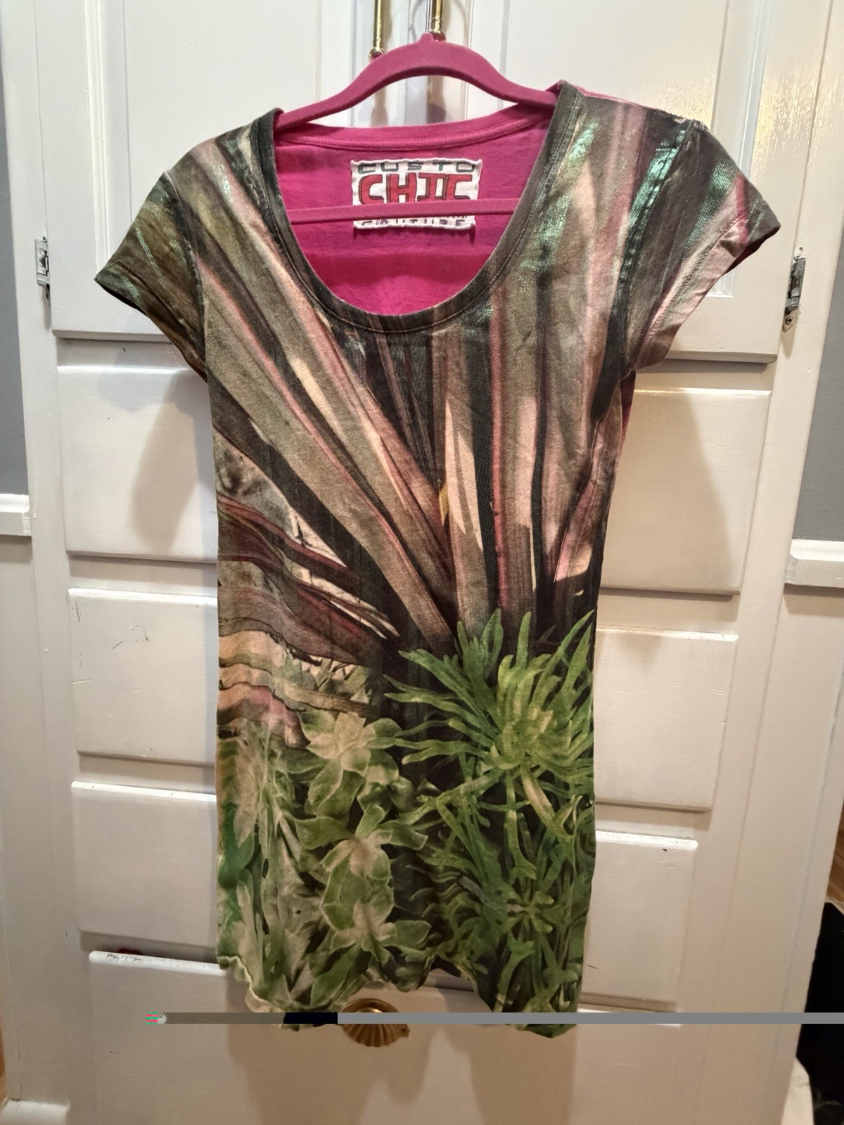 Custo Barcelona Vintage Y2K Multicolor Tunic Shift Dress Artsy Designer Spain 2