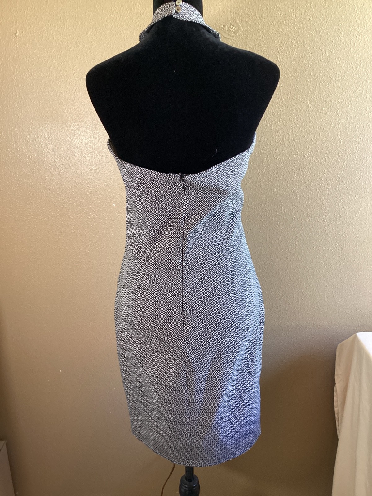 Isabella Halter Dress Geometric Size XL