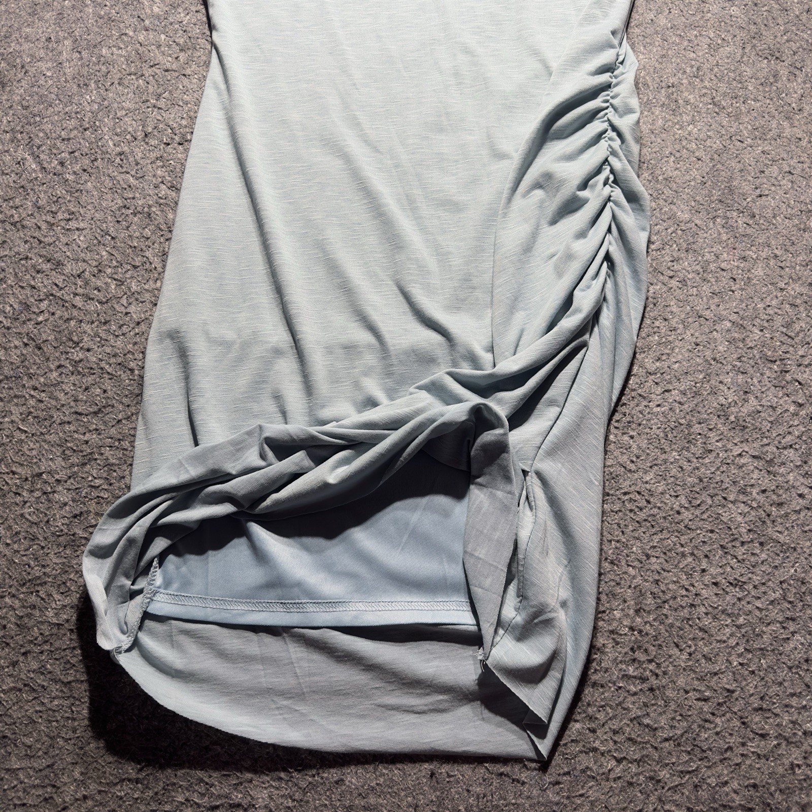 BTFBM Women M Mint Green Lined Casual Shirt Dress Short Sleeve NWT
