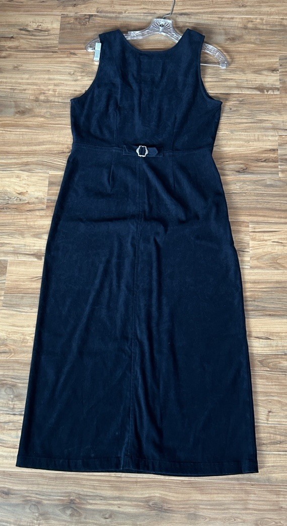 90s Normcore Sleeveless Button Front Long Dress