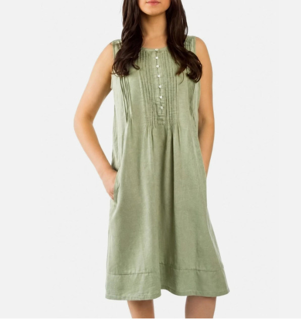 Coldwater Creek Women’s Soft Tencel Dress Green Size Small NWT