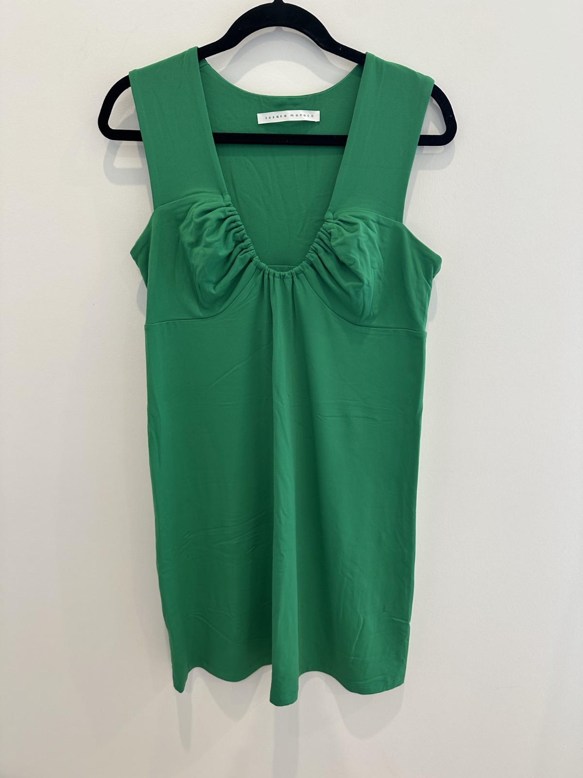 Susana Monaco Kelly Green Cocktail Mini Dress – L – NWOT