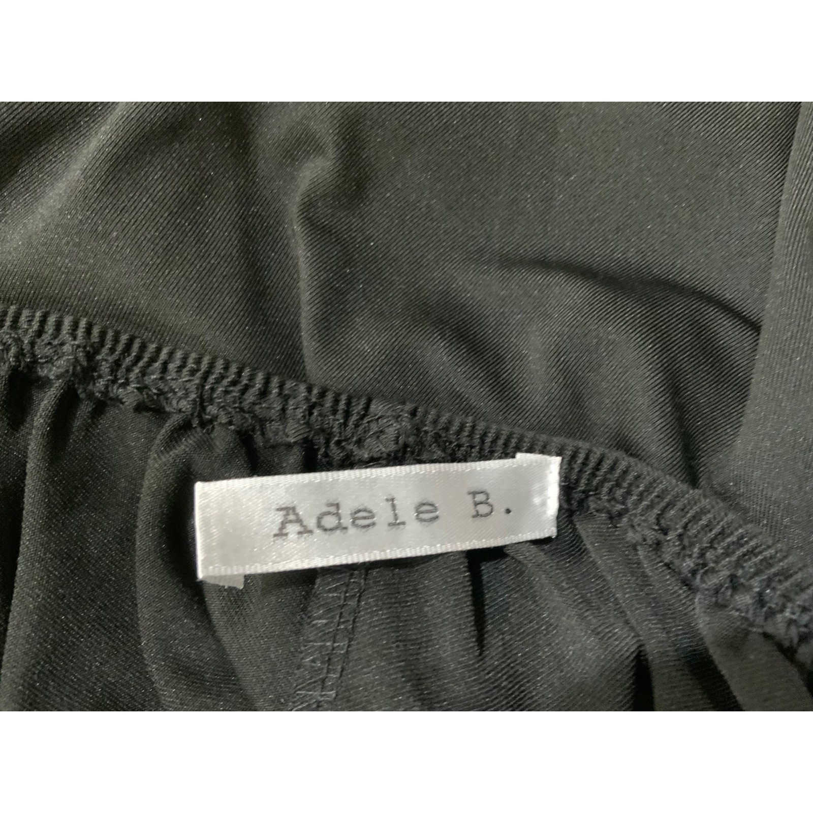 Adele B Womens Strapless Draped Knot Front Midi Dress Black Sweetheart Neckline