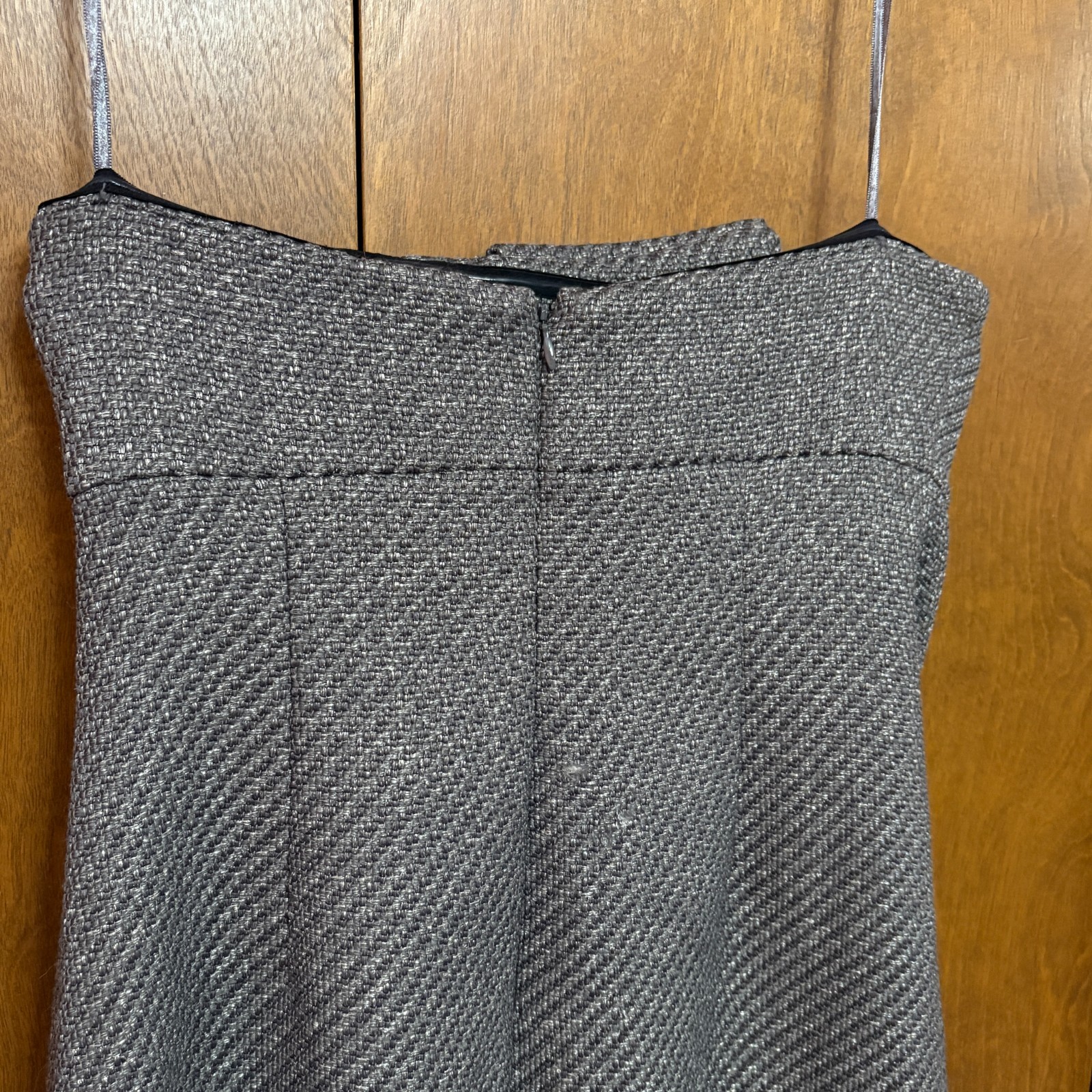 Monogram Banana Republic Metallic Tweed Strapless Cocktail Dress – Size: 8 – NWT