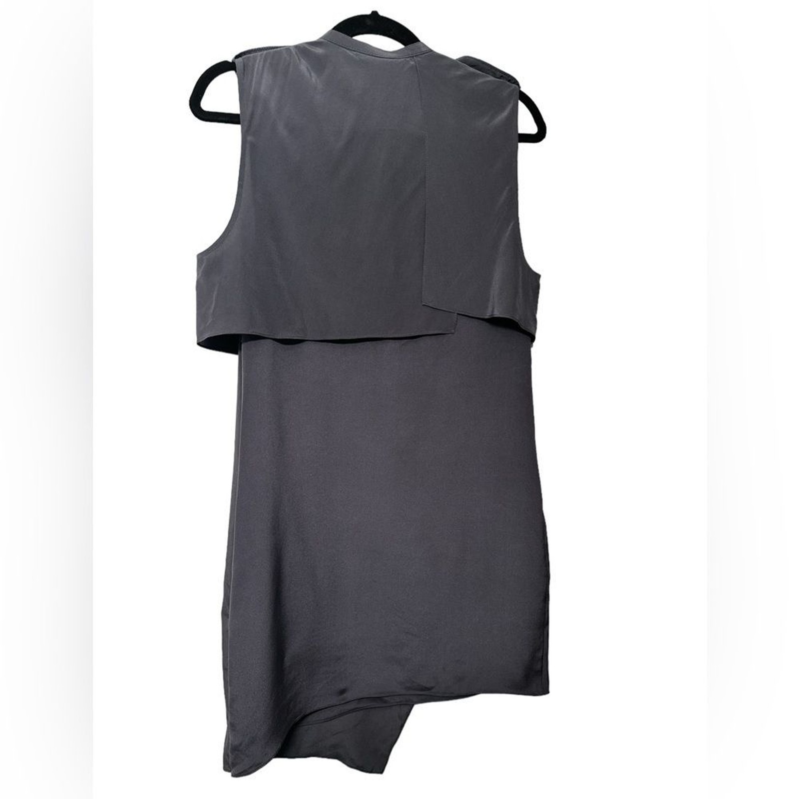 3.1 PHILLIP LIM SILK SLEEVELESS DRAPING WATERFALL SHEATH SHIFT DRESS 6