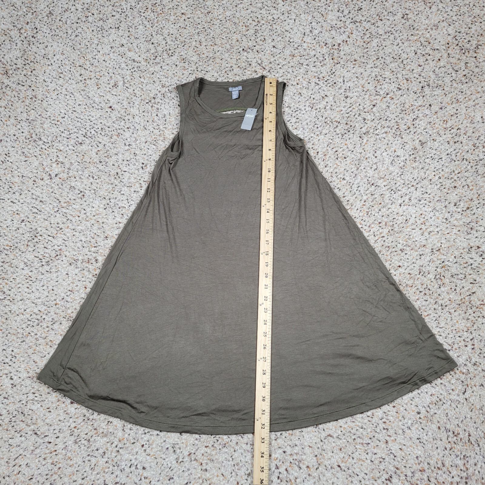 Aerie Dress Womens Extra Small Green Flared Pullover Lightweight Outdoors NEW A1