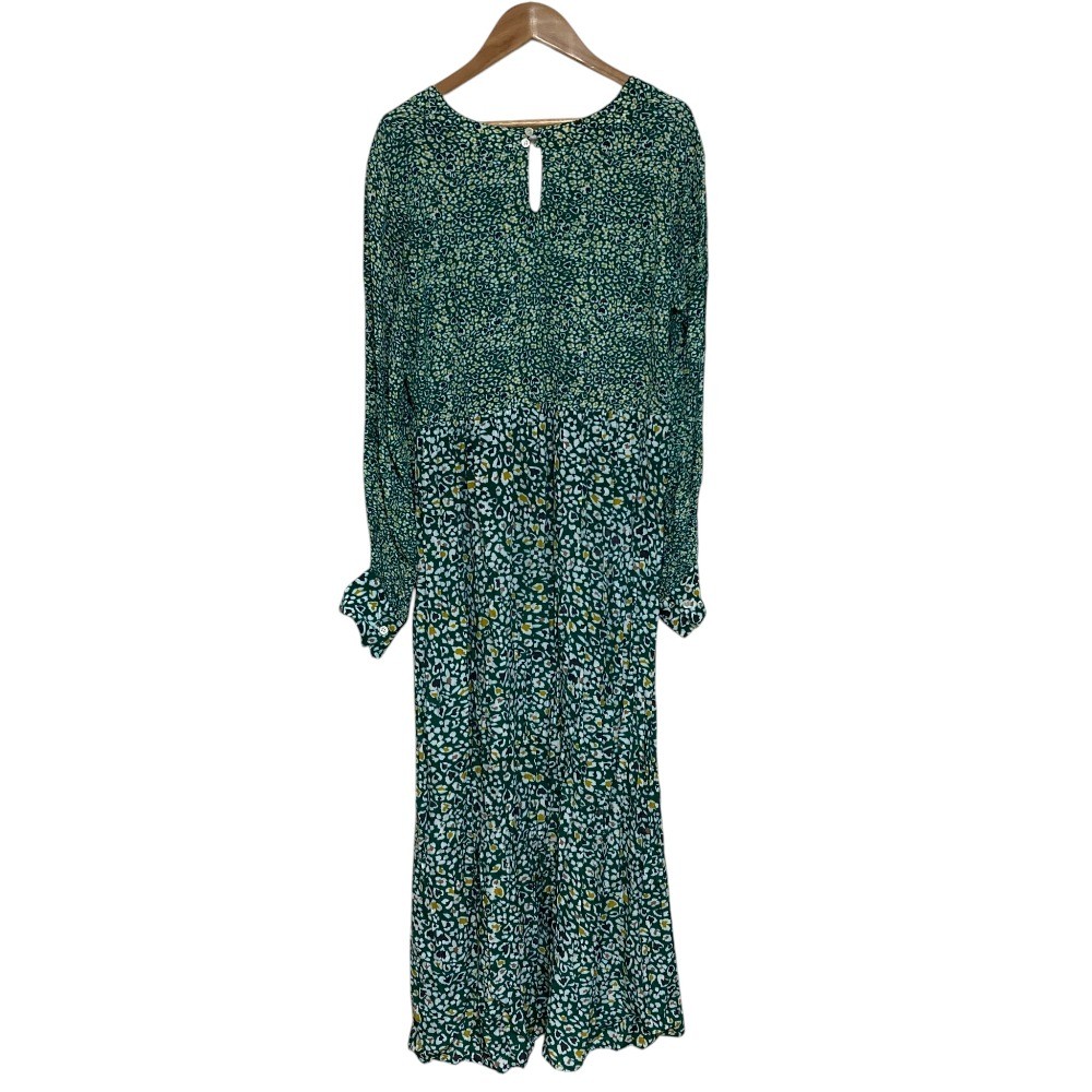 JOURNAL STANDARD Debo Dock Print Dress, Green Women USED