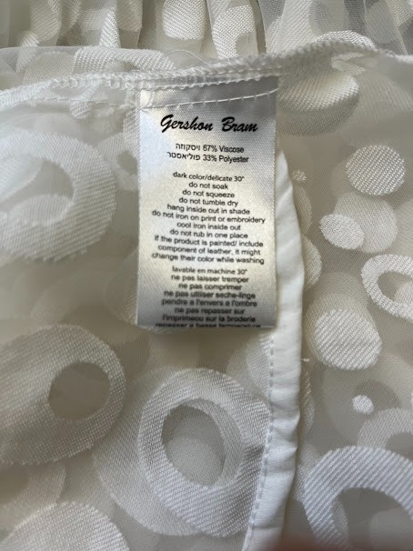 Gershon Bram Viscose Blend Sheer Short Sleeve Mini A-Line Relaxd fit size XL NWT